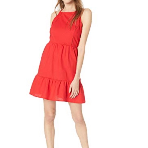 Speechless Dresses & Skirts - Speechless High Neck Flounce Hem Dress